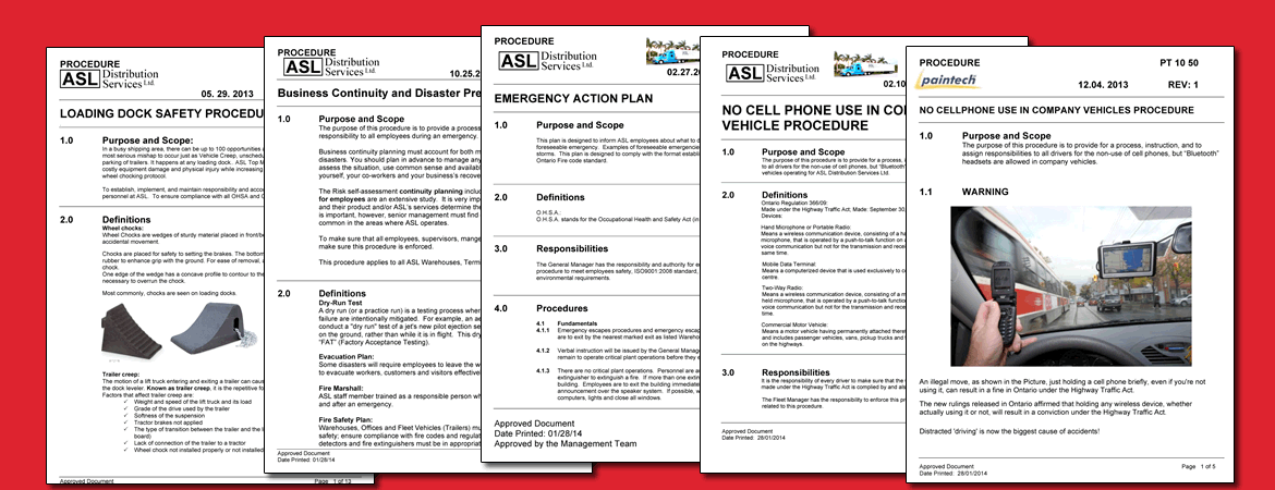 Procedures & Manuals